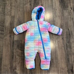 SNOZU INFANT FLEECE LINED QUILTED SNOWSUIT WINTER 3-6 month